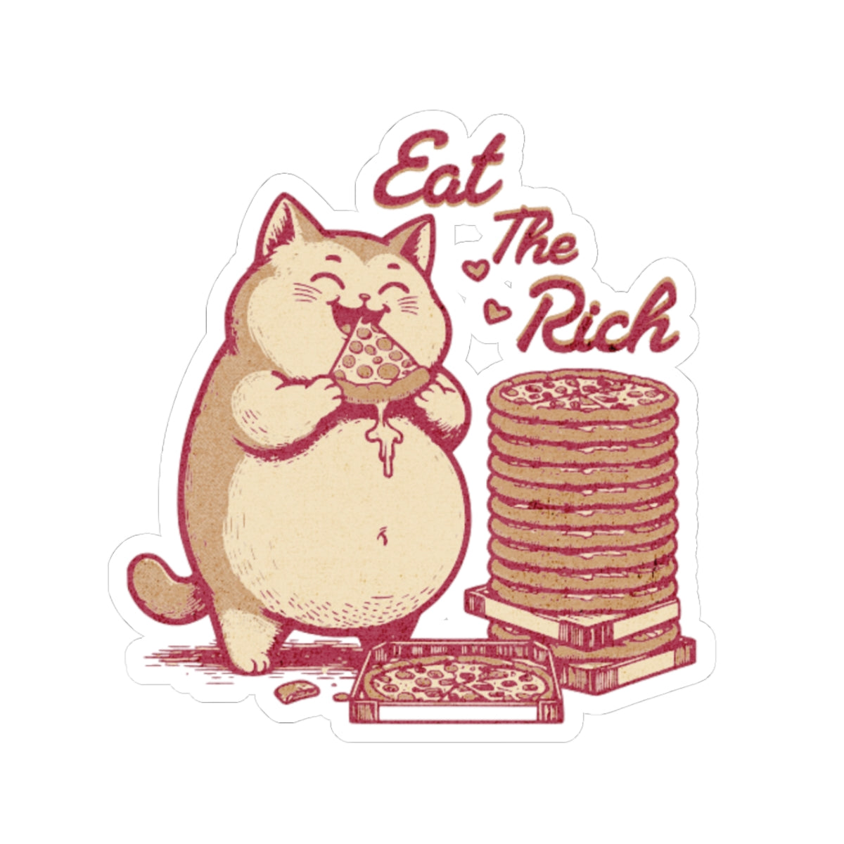 Eat The Rich Sticker