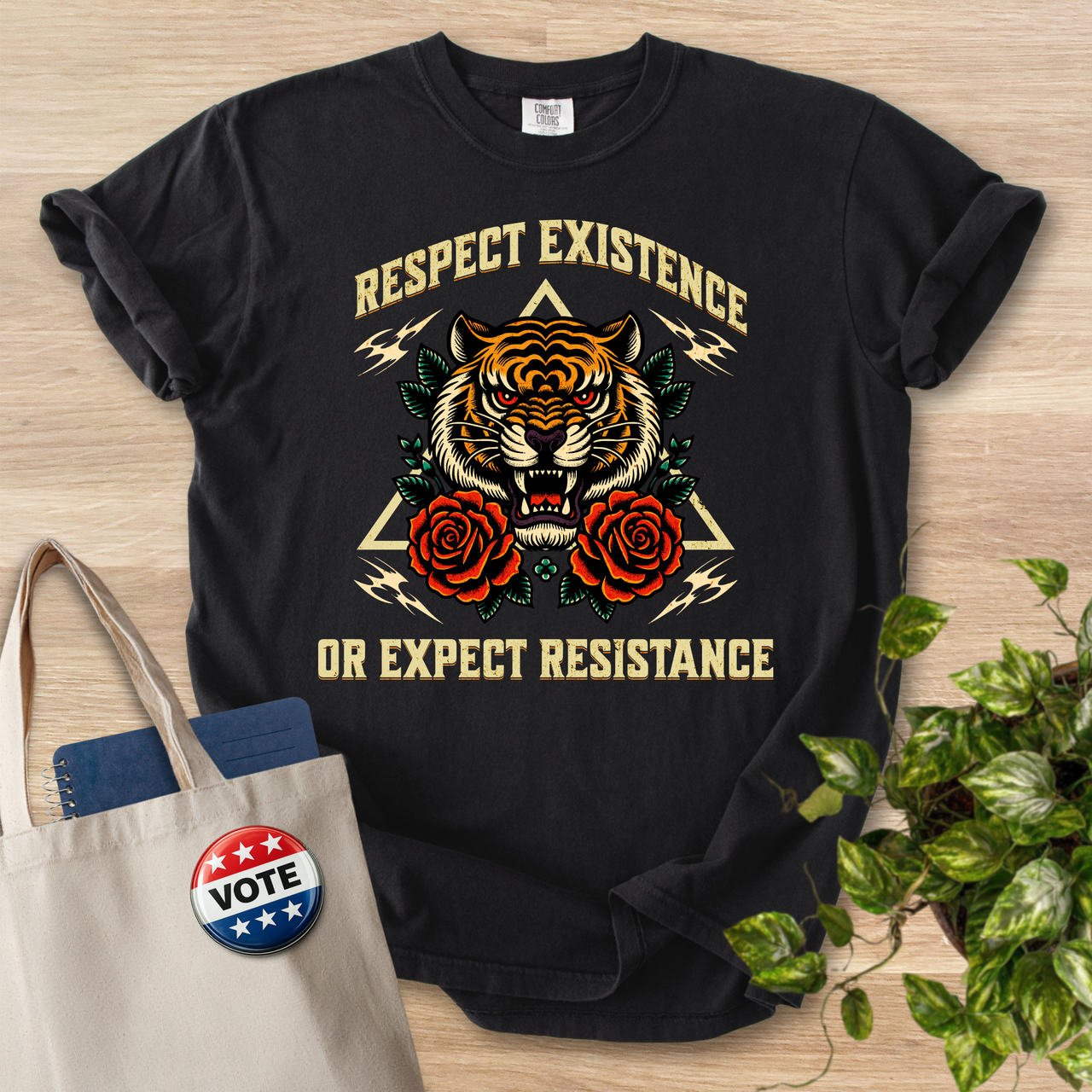 Respect Existence Dark Colors