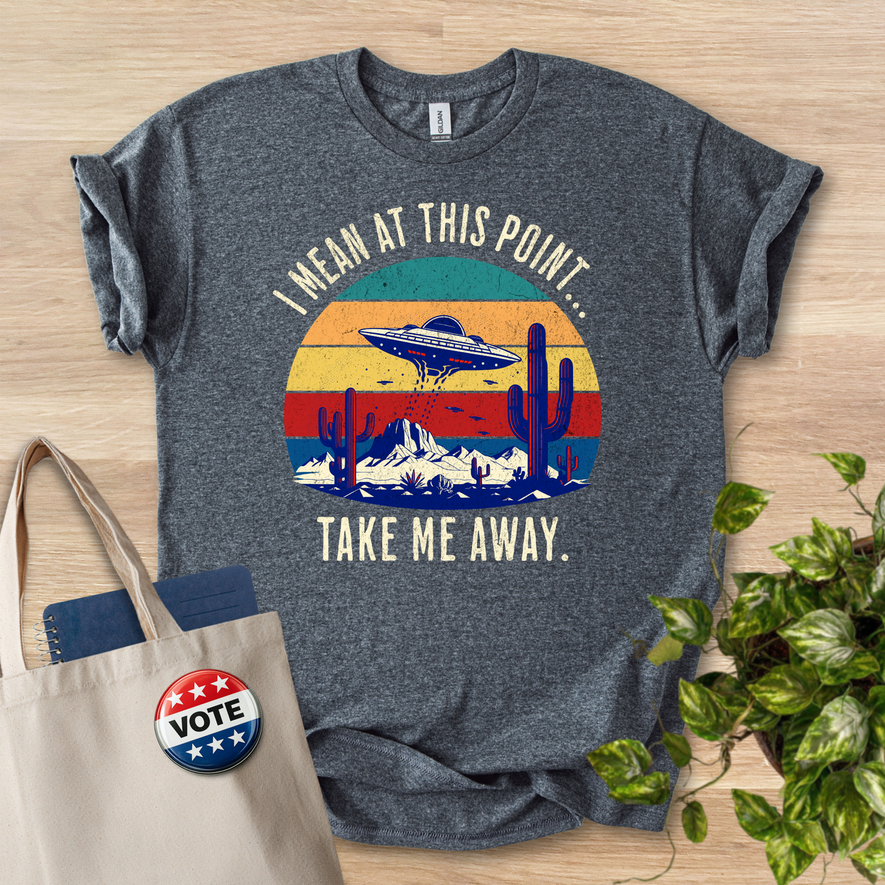 Retro UFO Graphic Tee