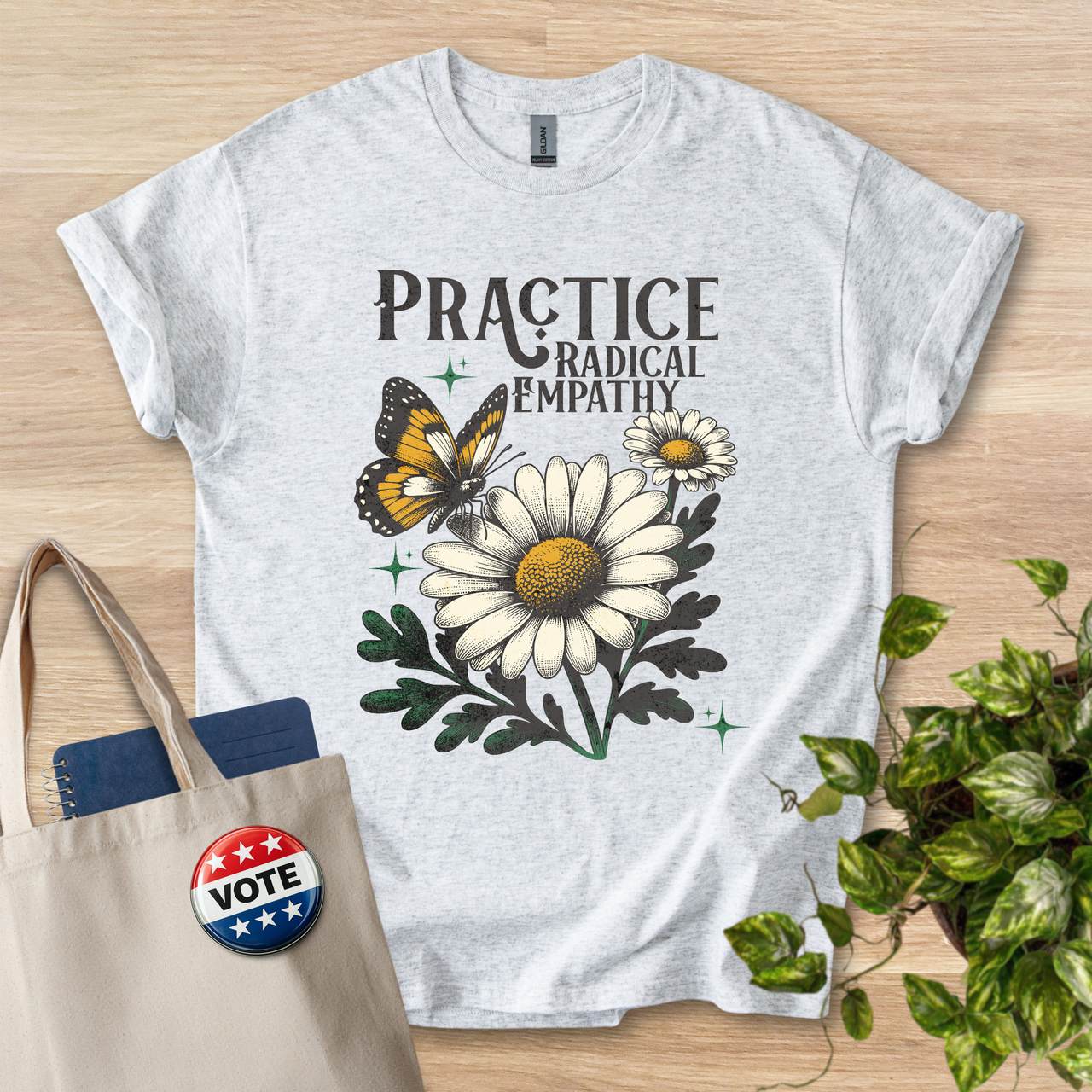 Practice Radical Empathy Daisy Tee