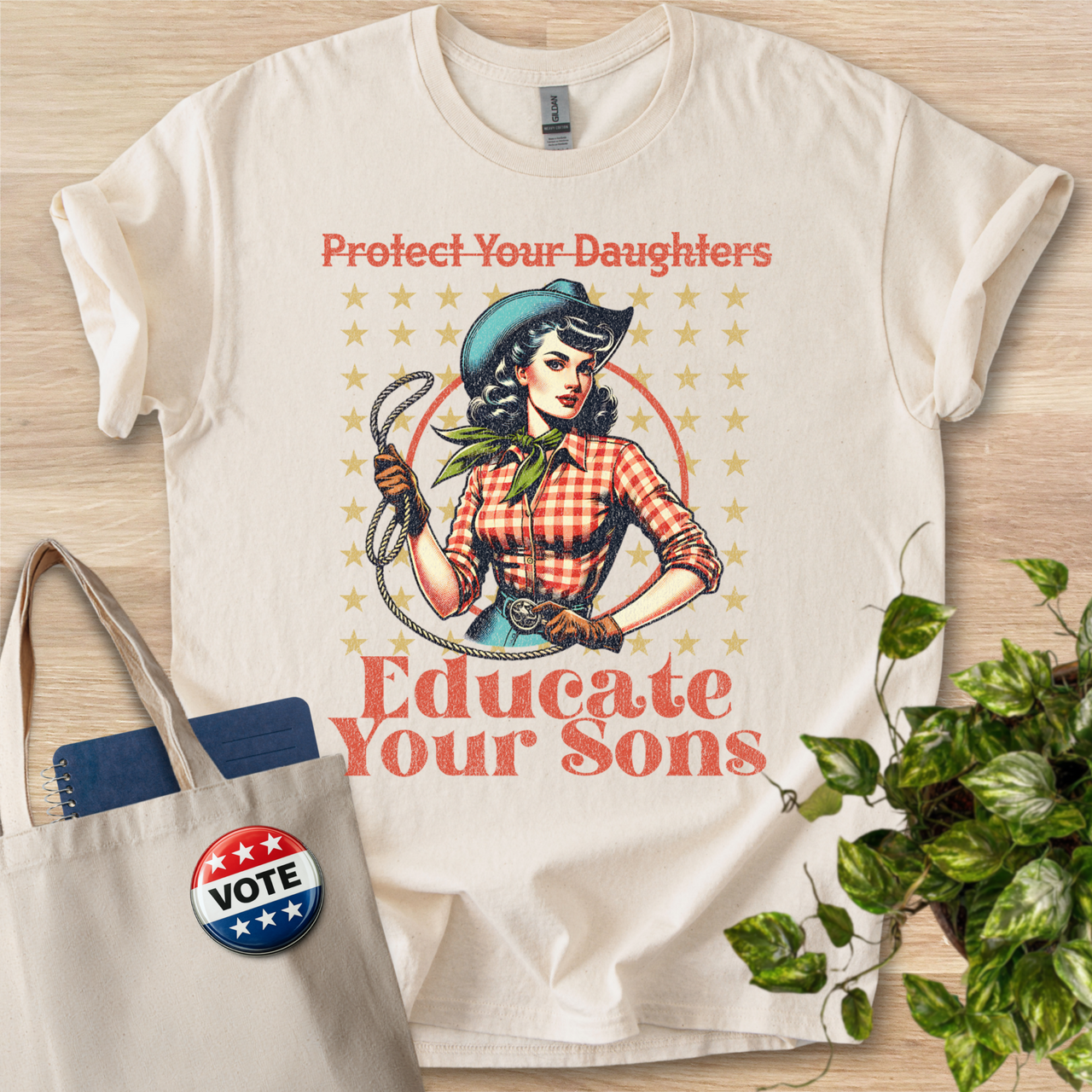 Educate Your Sons (Vintage Worn)