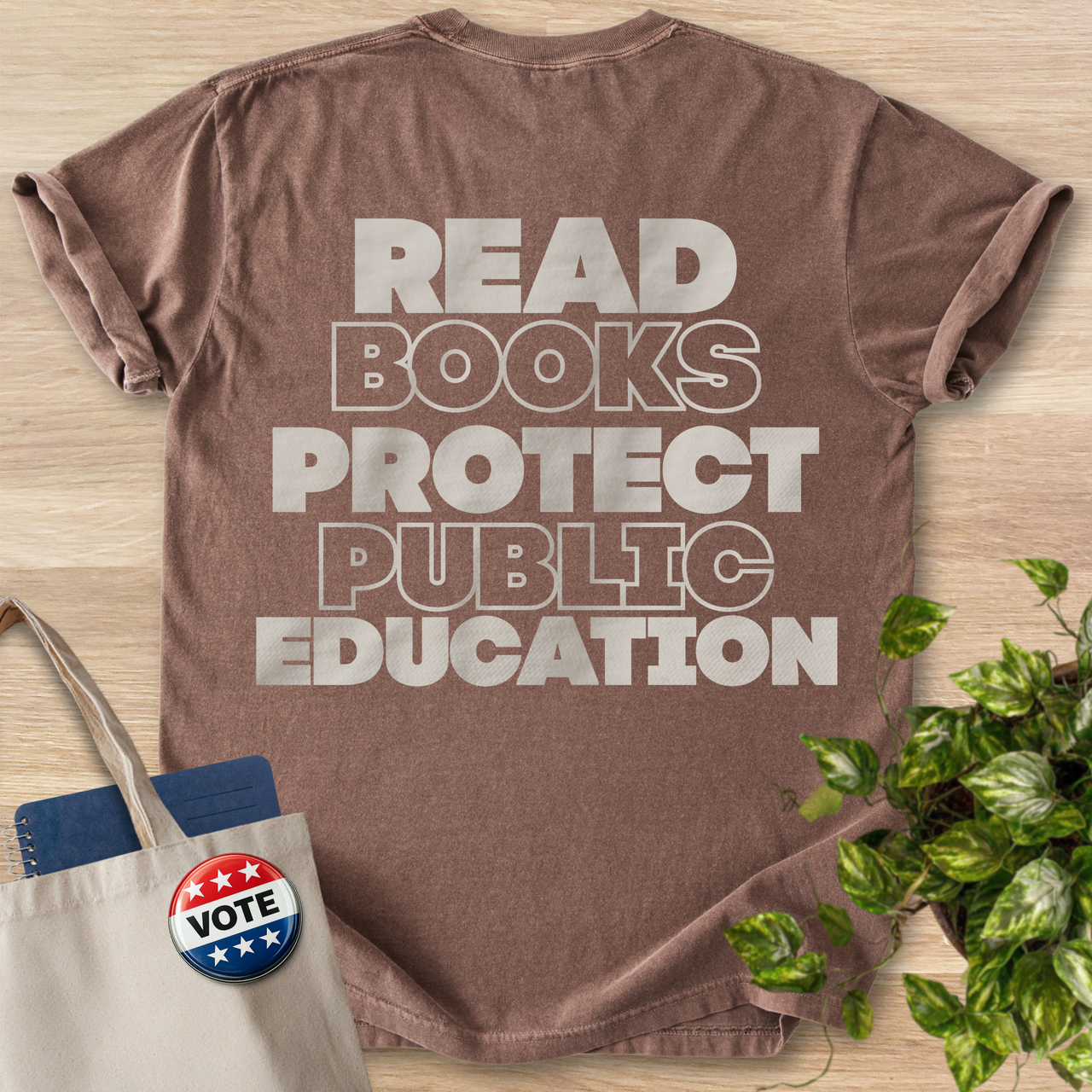 Read Books Protect Public Education - Back