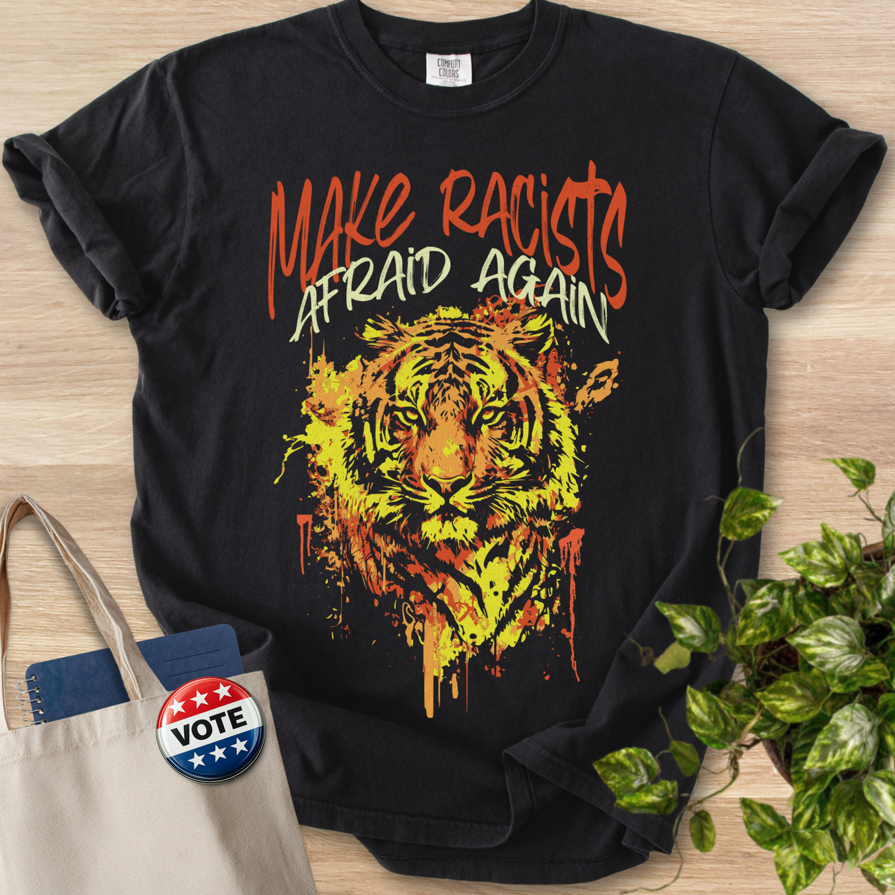 Make Racists Afraid Again Tiger (Version 2)