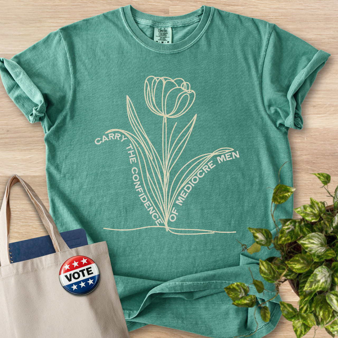 Carry the Convenience of Mediocre Men- Floral