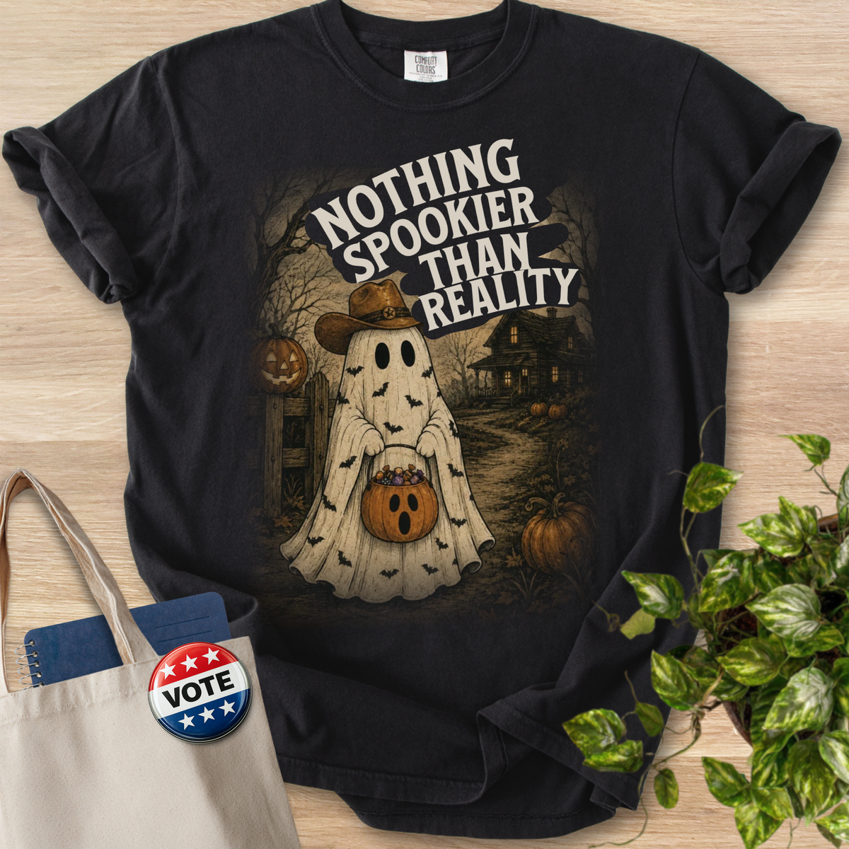 Nothing Spookier Than Reality- Vintage Ghost